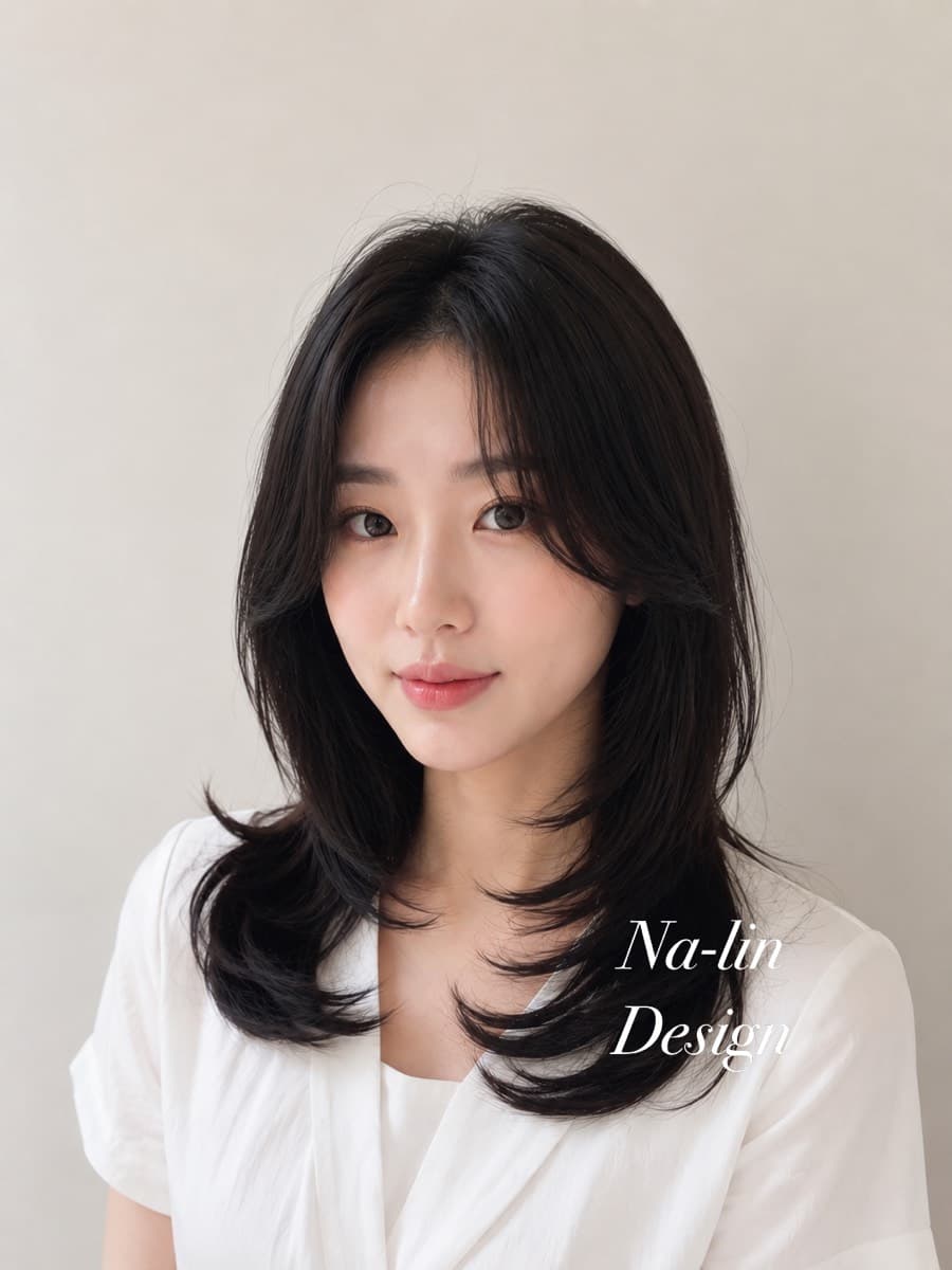 블랙 레이어드 컷 · 준오헤어 여의도KBS별관점