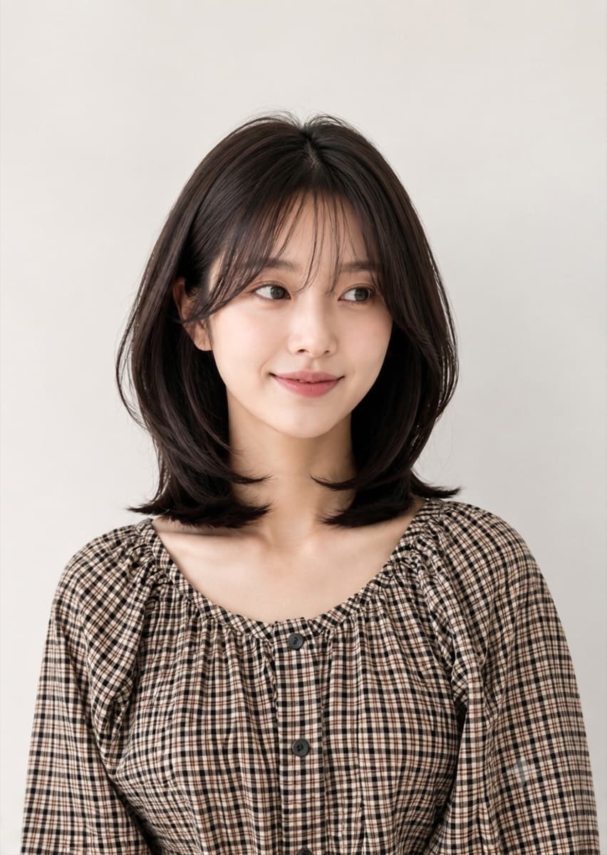미디엄 레이어드 · 준오헤어 여의도KBS별관점